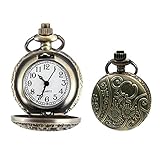 Vintage Taschenuhr, Taschenuhr Herren, Vintage römische Ziffern Skala Quarz Taschenuhr, Unisex Taschenuhr mit Kette, Klassische Herren-Taschenuhr, Analoge Quarz-Taschenuhr, Moderne Taschenuhr