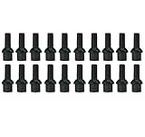 20x Radschrauben Radbolzen M14x1,5 27mm Kugelbund Kugel R13 SW17 Schwarz kompatibel mit Audi, Seat Skoda, VW Volkswagen