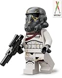 Lego Star Wars Nighttrooper Set: Figur mit Blaster-Pistole und Helm - Alternative zu Battle Pack, Minifiguren Set, Imperialer Nachtrtruppler #2 (mit grauem Helm)