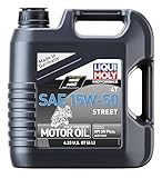 LIQUI MOLY Motorbike 4T 15W-50 Street | 4 L | Motorrad Synthesetechnologie Motoröl | Art.-Nr.: 1689