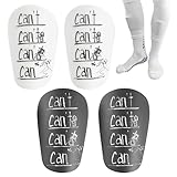 Feliciay Fußball Schienbeinschoner,Kinder Fußball Schienbeinschoner für Kinder und Herren,Mini Beinschutz für Erwachsene & Kinder,Sports Shin Pads, Fußball-Schutzzubehör der Beine（Schwarz+Weiß）