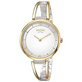 Boccia Damen Analog Quarz Uhr mit Titan Armband 3260-02