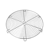 Dr. Oetker Profi Torten-/Kuchenrost 32 cm – Stabiles Metallgitter zum effektiven Auskühlen, Verchromt, Handreinigung, Silber