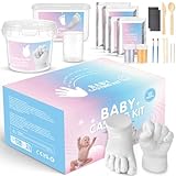 3D Gipsabdruck Handabdruck Set,Taricor Ungiftig Gipsabdruck Set Hände und Fuß mit Goldfarbe Silbern, einen wunderschönen Handabdruck oder Fußabdruck, Haus Deko, Andenken & Geschenk