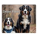 Naispand Personalisiertes Mauspad mit Foto & Text Bedruckt - 24 x 20 cm - Mousepad zum selbst gestalten, Mauspad mit Foto - rutschfeste Gummi-Unterseite