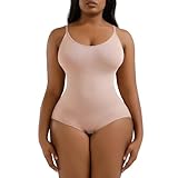 Lnmyic Shapewear Damen Bauchweg Shapewear Body, Body Shaper Damen, Formender Bodys für Damen mit Verstellbarer Schultergurt, Neues Upgrade Bauchweg Bodysuit Effektive Shaping Body