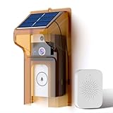 Solarbetriebene WiFi-Video-Türklingel mit wasserdichter Abdeckung, Zwei-Wege-Gegensprechanlage mit Nachtsichtfunktion für Sicherheit zu Hause (Türklingelabdeckung)