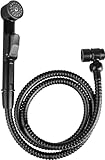 Cornat Waschbeckenbrause-Set - Mobile Handbrause mit Brauseschlauch - Einfaches Umschalten - Inkl. Wandhalterung - Matt schwarz / Waschbeckendusche / Spülbrause / Nachrüst-Brausekopf / SA144
