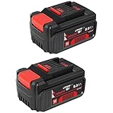 2Stücke für X Change 18V Akku 5.0Ah mit Intelligentem Indikator und 6 Sicherheitssysteme Kompatibel mit Allen 18V und Power X-Change