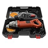 Mauernutfräse Schlitzfräse Mauerfrase Wandfräse 4800W 6200 U/min Laser, mit Leckage-Schutz, mit 5-Stück-Klingen und Wasserpumpe für Bauarbeiten, Dekoration, Abbrucharbeiten