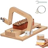 AOFOX Holzseifenschneider Einstellbarer Drahtschneider Schneidwerkzeug für handgemachte Seifenherstellung Kerzen Trimmen Käse DIY Schneidwerkzeug