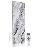 Marwona Qarama 800 Watt Infrarotheizung aus Naturstein mit Wifi Smart Home Thermostat – Infrarotheizung Made in Germany, 100 × 40 cm, für Räume bis 25 m², wartungsfrei & energiesparend