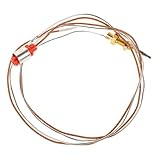 NUOBESTY Herdzündgerät Kamin Thermoelement Ersatz Gas Feuerstellen Ersatzteile Universal Thermoelement Thermoelemente Für Feuerstellenteile Edelstahl Golden