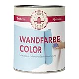 Bamberger Farbwerke Wandfarbe Color - matte Wandfarbe für den Innenbereich – hohe Deckkraft - viele Farbtöne (Hellgrau, 2,5L)