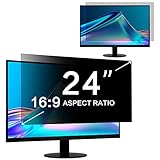 ZOEGAA Blickschutzfilter 24 Zoll Seitenverhältnis 16:9 für 24 Zoll Monitor,Anti Blaulicht Computer Monitor Sichtschutz 24 Zoll und Abnehmbarer Sichtschutzfolie/Blickschutzfolie/Sichtschutzfilter