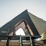 Prime Tech | Hartschalen-Autodachzelt Gamma L Serie 2.0 | Dachzelt mit Automatiköffnung | Aluminium-Leichtbau nur 52 kg | wasserdicht & windschnittig | Teleskopleiter bis 230 cm