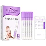 Easy@Home 5 x Schwangerschaftstest Frühtest Frühschwangerschaftstest: Ultra Empfindlich Pregnancy Test 10 mIU/ml - Zuverlässiger Frühtest Schwangerschaft mit hoher Genauigkeit - 5 HCG Test