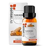 Ätherisches Kurkumaöl SenseLAB - 100% Reines, Natürliches, Für Die Therapeutische Anwendung Geeignetes Kurkuma-öl - Für Diffuser und Luftbefeuchter - Haar Und Hautpflegeöl (10 ml)