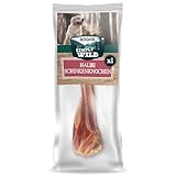 Bogar - Simply Wild - Hundeknochen – Hundefutter als Ergänzung zur täglichen Ernährung – Hundeleckerli in Form eines halben getrockneten Schweineknochens – Unterstützt die Hundepflege & Zahngesundheit