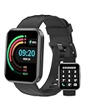 Smartwatch Damen Herren 1.85'' Smart Watch mit Bluetooth Telefonfunktion,Fitness Tracker mit Schrittzähler Uhr Pulsuhr SpO2,Fitnessuhr Damen mit 110+ Sportmodi,Armbanduhr Kompatibel mit iOS Android