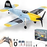 FTJKGH Ferngesteuertes Flugzeug BF109 mit 3 Kanälen, RC Flugzeug Modellflugzeug mit 2.4GHz Drahtlos 6-Achs Gyro Stabilisator, Easy to Fly Schaumstoff Flugzeuge für Kinder, Anfänger, Erwachsene