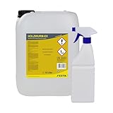 FESTA Holzwurm-EX SET, Abwehrmittel, Holzschutzmittel, 10 Liter, Insektenschutz für Holz, Streich- und Sprühfähig, Transparent + 500 ml Sprühflasche (Leergebinde)