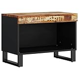 ULUYYUC Tv Sideboard Tv Board Fernseher Tisch Modern Fernsehschrank - TV-Schrank 60x33x43,5 cm Altholz Massiv für Gästezimmer Büro Sitzzimmer Ausstellungsraum