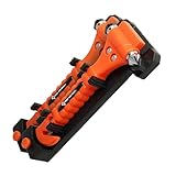 First Aid Only 2-in-1 Notfallhammer mit Gurtschneider (2 Stück) | Auto Nothammer in Halterung mit Quick-Click-System | Extra scharfes Messer zum Durchtrennen des Sicherheitsgurtes | P-30001 00