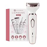 MM Brands Lady Shaver 4-in-1, Damenrasierer Elektrisch mit 4 Zubehörteilen Epilierer Damen Wiederaufladbar Wasserdicht Haarentfernung für Frauen Gesicht Körper Bikini Beine