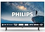 Philips 32PHS6009 HD LED Smart TV - 32-Zoll Display mit Pixel-präziser, HD Titan OS Plattform und Dolby Digital - Funktioniert mit Alexa und Google Sprachassistent – Matt Schwarzer