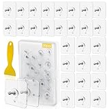 yuejuhe 30 Stück Klebeschrauben ohne Bohren, Klebe Schrauben Transparent, Selbstklebende Schraubstange Wandbefestigung für Badezimmer Duschraum Küche Abstellraum