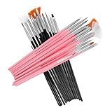 FONDOTIN 30Stücke Lebensmittelpinsel für Fondant Backwaren Torten und Schokoladendekoration für Hobbybäcker und Profis