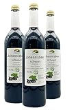 BLEICHHOF® Schwarzer Johannisbeersaft - Direktsaft, vegan (3x0,72l)