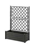 Stefanplast Kletterpflanzgefäß mit Gestell - 100 x 43 x1 42 cm - Kunststoff