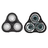 3 Klingen Scherkopf Ersatz für RQ11 RQ10 RQ12 RQ1150 RQ1131 SH90 SH70 ABS volle Unterstützung, leicht zu reinigen mit hervorragendem Hautkomfort