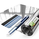 ThermaShield – UV Sonnenschutzfolien Set Individuell Gestaltbar für Fenster Innen & Außen – Blickdichte Fensterfolie als Sonnenschutz Folie – Selbstklebende Hitzeschutzfolie