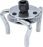 BGS 1031 | Ölfilterspinne, 3-armig | für Ölfilter Ø 60 - 100 mm | inkl. Adapter, Silber