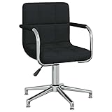 Eleganz Bürostuhl Drehbar Schwarz Stoff - Ergonomicher Schreibtischstuhl mit Lumbalstütze für Büro und Homeoffice - Hochwertiger Stoffbezug für Atmungsaktivität und Komfort