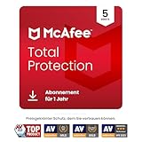 McAfee Total Protection (5 Geräte) 2025 | 12 Monate|Secure VPN, Sicherheitssoftware mit Virenschutz, Kennwort-Manager, Identitätsüberwachung | Digitaler download