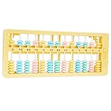 Supvox Pädagogisches Rechen Und Zählwerkzeug Perle Für Werkzeugbedarf 13 Säulen Zählrahmen 13 Säulenstäbe Gelb