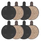 Abaodam 8 Stück Teiliges Halbmetallische und Harz Bremsscheibenbeläge für Fahrrad Scheibenbremsen Langlebige Geräuschreduzierte Bike Disc Brake Pads Kompatibel Bikes und Mountainbikes
