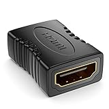 deleyCON HDMI Kupplung (HDMI Buchse auf HDMI Buchse) HDMI Verlängerung Verbinder FullHD 4K HDR ARC für TV Monitor Beamer PC Laptop Notebook PS4 PS5 Xbox, 1 Stück