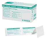 Alcohol Pads B.Braun - Alkoholtupfer zur Reinigung mit Isopropanol, (2 x 100 Stück)