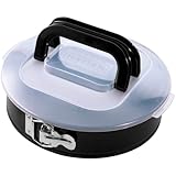 ORIGINAL KAISER Inspiration Springform 26 cm rund, Flachboden, runde Backform mit Deckel antihaftbeschichtet, Kuchenform rund auslaufsicher, Backform mit Deckel, Kuchen Transportbox
