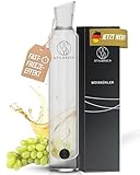 Stilbruch® Weinkühler Weinkaraffe Glaskaraffe - perfekte Temperatur in 5 Min., Weindekanter handgefertigt, Wine Cooler, Dekanter, Premium Geschenk