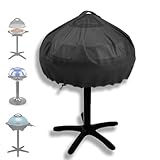 Runde Grillabdeckung,Wasserdicht Außengrill Abdeckung mit Take Off Griff,Kompatibel mit George Foreman Standgrill,Kompatibel mit Severin PG 8541 Standgrill,Kompatibel Mit 22460 und 22460-56 BBQ