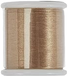 Rayher Hobby Rayher 89300616 Aufreihgarn für Rocailles, gold, Spule 50 m, Stärke 0,27 mm ø, ideal für Delica-Rocailles 1,6 mm, Perlenaufreihgarn 100 % Nylon, extrem dünn und reißfest