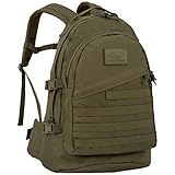 Highlander Militärischer Tactical Assault-Rucksack wasserdichte Recon 20 Liter-Rucksack mit Mehreren MOLLE-Befestigungspunkten für zusätzliches Zubehör und Ausrüstung (Oliv)