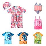 Flotation Schwimmanzug Baby Sale, Badeanzug Mädchen Jungen Schwimmanzug Kinder Badebekleidung Schwimmtraining mit Abnehmbaren Auftrieb Unisex Schutz Bademode Sommer Strand Schwimmkraft Schwimmender