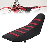 JFG RACING Sitzbankbezug Motorrad Dirt Bike Sitzbezug Universal für CR50 CR80 CR125 CR250 CRF125 CRF250 CRF450 Motocross Pit Bike Enduro-Rot